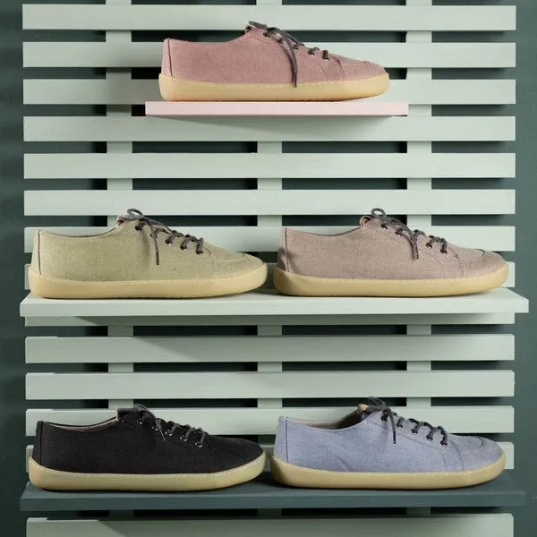 nahtur-design nahtur-design Barfuß-Sneaker Sommer aus Bioleinen | Barfußschuh, Hellblau, – Produktbild 4 von 4