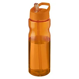 Unbranded H2O Active® Eco Base 650 ml Sportflasche mit Ausgussdeckel, orange/ orange – Produktbild 1 von 1