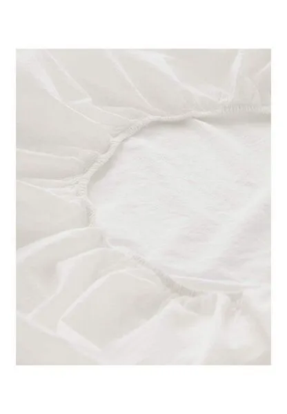 hessnatur hessnatur Perkal Spannbettlaken aus reiner Bio-Baumwolle, Naturweiss, – Produktbild 7 von 7