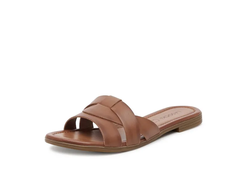 LASOCKI Damen-Flip-Flops Braun Badepantolette, Braun, – Produktbild 4 von 4