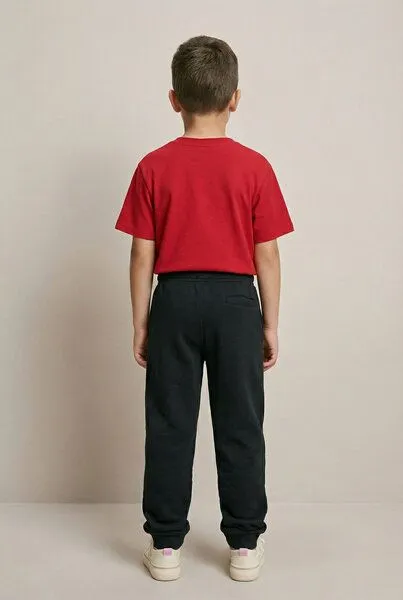 THE FACE OF ELEMENTS THE FACE OF ELEMENTS Color Rush - Relaxed Fit Kids T-Shirt aus 100% Bio-Baumwolle, Signal red (rot), – Produktbild 3 von 4
