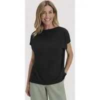 hessnatur hessnatur Shirt Oversize aus TENCEL Lyocell mit Bio-Baumwolle, Schwarz, – Produktbild 1 von 1
