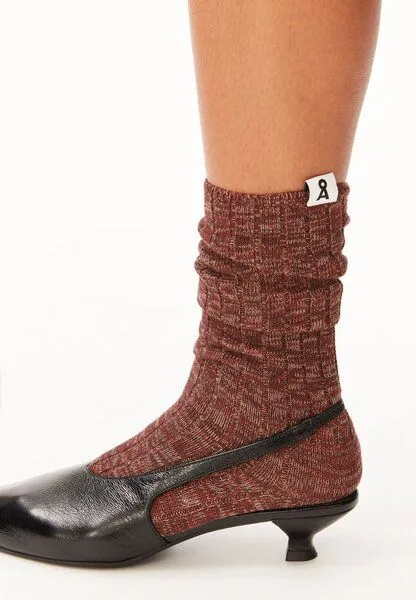 ARMEDANGELS ARMEDANGELS KAAINO Unisex Socken aus Bio-Baumwolle, Claystone-rustwood, – Produktbild 1 von 4