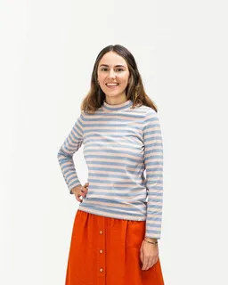 MATONA Matona Hochgeschlossenes Langarmshirt mit verspieltem, buntem Streifendesign / Collared Longsleeve – Produktbild 1 von 1