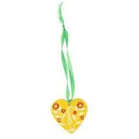 El Puente El Puente Deko-Anhänger "Blumenwiese" | Fair Trade & Handmade aus Kenia, Gelb, – Produktbild 1 von 1