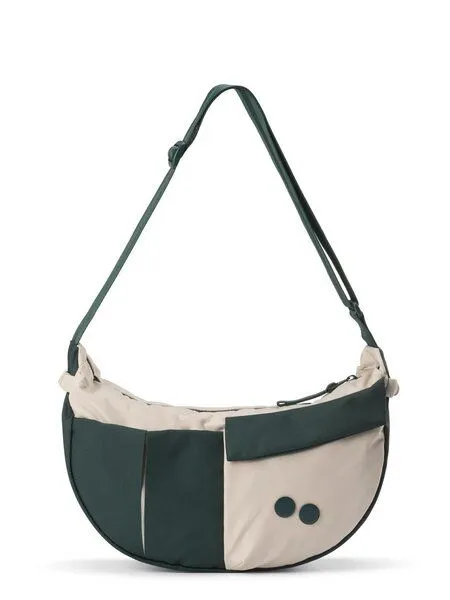 PINQPONQ PINQPONQ Crossbody Bag Krumm Medium, Grün/natur (construct parasol), – Produktbild 1 von 4