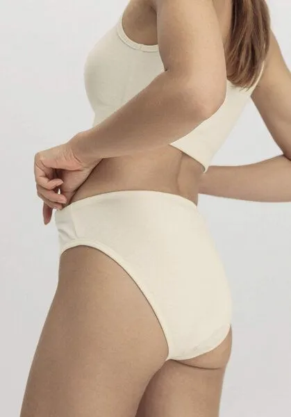 hessnatur hessnatur Taillenslip High Waist 2er-Set PURE NATURE aus reiner Bio-Baumwolle, Natur, – Produktbild 7 von 7