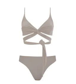 Anekdot Anekdot Damen vegan Lin Skyline Slim Bikini Set Mosaic – Produktbild 1 von 1