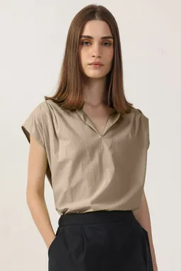 Neu Nomads Neu Nomads Damen vegan Bluse Elettra Stone – Produktbild 1 von 1