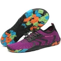 SAGUARO SAGUARO Badeschuhe vegan Barfußschuhe Wasser-Schuhe Surfschuhe Schwimmschuhe, Lila, – Produktbild 1 von 1