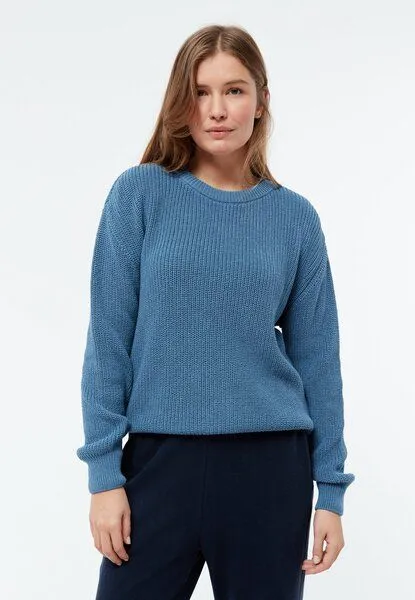 Givn Berlin Givn Berlin Strickpullover GBARIA loose Fit aus Bio-Baumwolle, Cloudy blue, – Produktbild 1 von 4