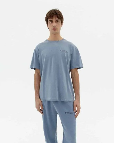 thinking mu thinking mu FTP - Damen T-Shirt aus Bio-Baumwolle, Indigofera (blau), – Produktbild 3 von 4