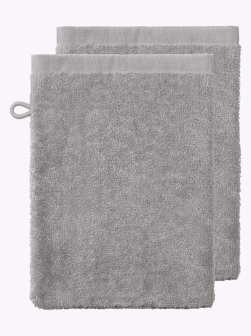 wäschepur Handtuch steingrau, Steingrau, – Produktbild 2 von 3