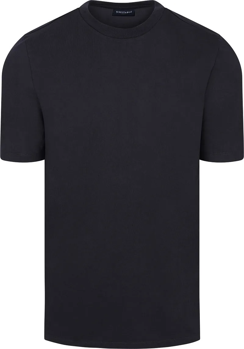 Suitable Suitable Respect T-shirt Tim Dunkelblau - Größe 3XL, Dunkelblau, – Produktbild 1 von 5