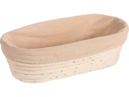 Kesper KESPER Gärkörbchen aus Rattan mit herausnehmbarem Textilfutter, oval, 28 x 15 cm – Produktbild 1 von 1