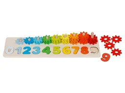 Goki goki Sortierspiel "Lerne Zählen" aus Holz, 55-teilig, bunt lackiert Maße 40 x 12 x 6,5 cm – Produktbild 1 von 1