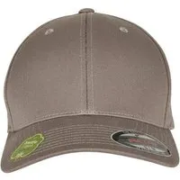 Flexfit Flexfit Organic Cotton Cap Basecap Kappe Mütze Bio-Baumwolle Yupoong 6Panel Full 6277OC, Pale grey (hellgrau), – Produktbild 1 von 1