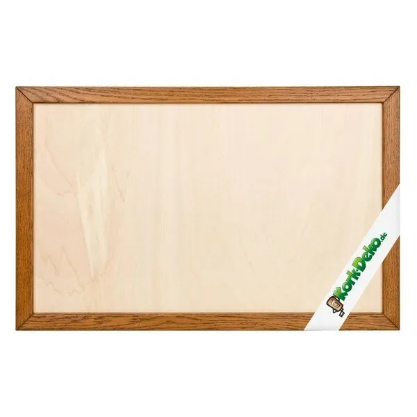 Kork-Deko Kork-Deko Rahmen 90x60 cm für Pinnwand aus Kork – Eiche hell – DIY Holzrahmen leer – Produktbild 3 von 3