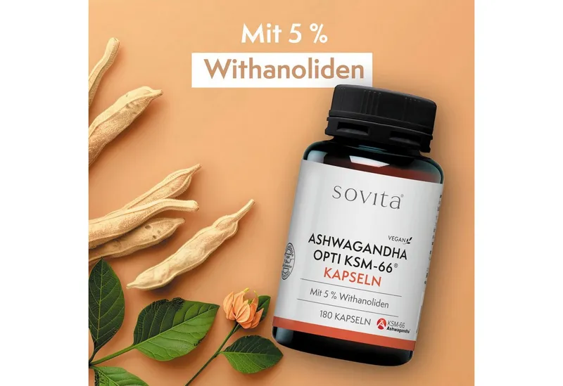 Ascopharm Ascopharm sovita Ashwagandha Opti KSM-66 Kapseln 1, 1 er – Produktbild 5 von 5