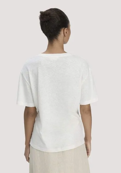 hessnatur hessnatur T-Shirt Oversize aus Leinen und Bio-Baumwolle, Naturweiss, – Produktbild 2 von 4