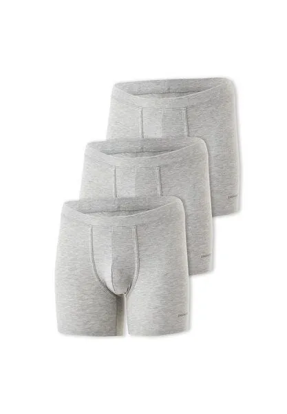 ORGANICATION ORGANICATION BOWENN | Boxer Trunk aus Bio-Baumwolle und TENCEL Modal im 3er-Pack, Grey melange, – Produktbild 1 von 4