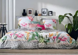 APELT Bettwäsche Paradise, Satin (Bio-Baumwolle), 2 teilig, Bettwäsche-Set mit Reißverschluss, Baumwoll-Satin, Digitaldruck – Produktbild 1 von 1