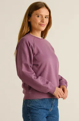 Dedicated DEDICATED Damen vegan Sweatshirt Ystad Base Berry Purple – Produktbild 1 von 1