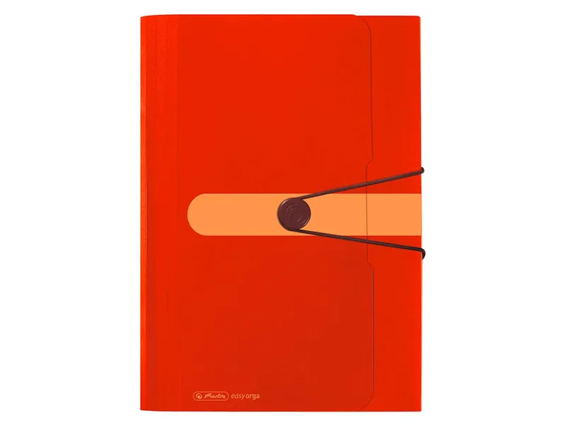 Herlitz Herlitz Fächermappe aus Recycling-PP mit 12 Fächern, DIN A4, Orange, – Produktbild 1 von 2