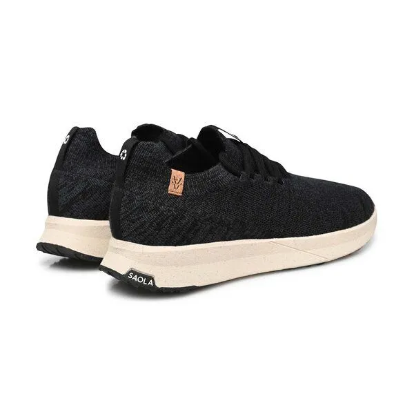 SAOLA SAOLA Sneaker Frauen aus Merinowolle - Tsavo Women 2.0 Wool, Black - steel grey, – Produktbild 3 von 4