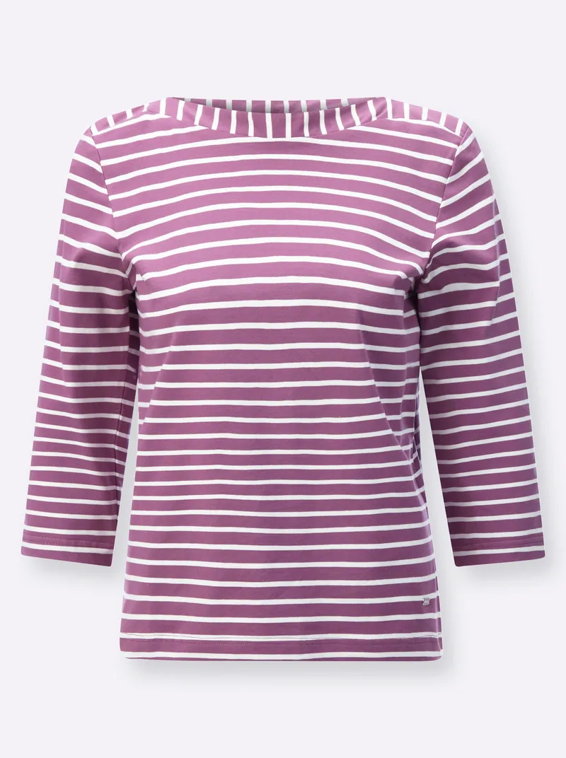 Witt Ringelshirt violett, Violett, – Produktbild 1 von 2