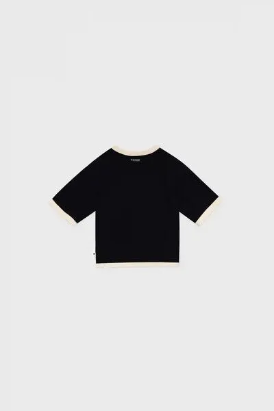 New Orchard New Orchard Vegan T-shirt 100% Baumwolle, Schwarz und weiß, – Produktbild 4 von 4