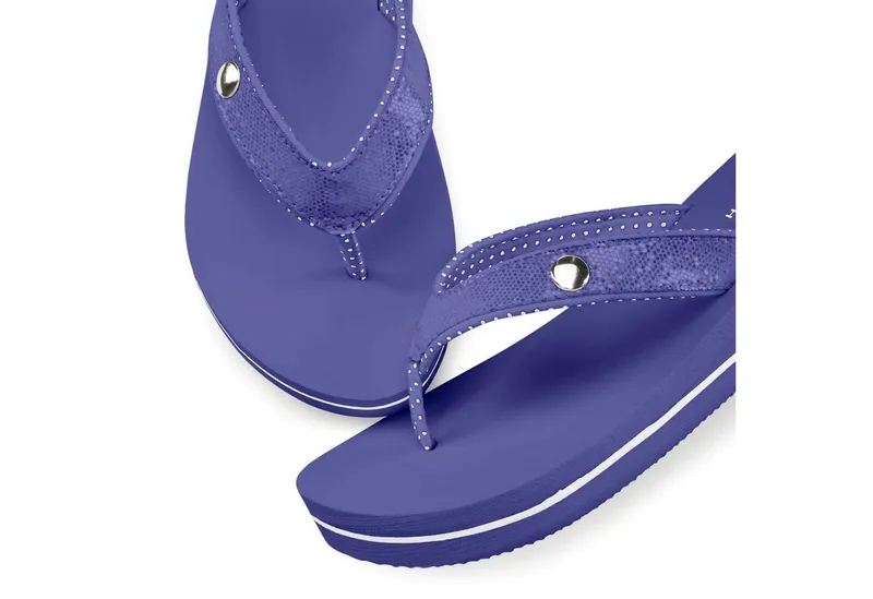 VENICE BEACH VENICE BEACH Sandale, Badeschuh, Badelatsche, Flip Flop, Badeschlappe, Pantolette Badezehentrenner Zehentrenner mit wasserabweisender und leichter Sohle VEGAN, Blau, – Produktbild 1 von 5