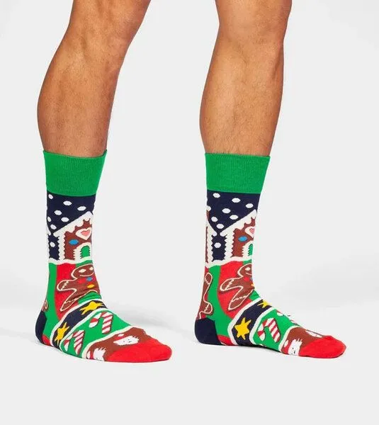 DillySocks DillySocks Socken Frosty Gingerbread aus Biobaumwoll-Mix, Mehrfarbig, – Produktbild 4 von 4