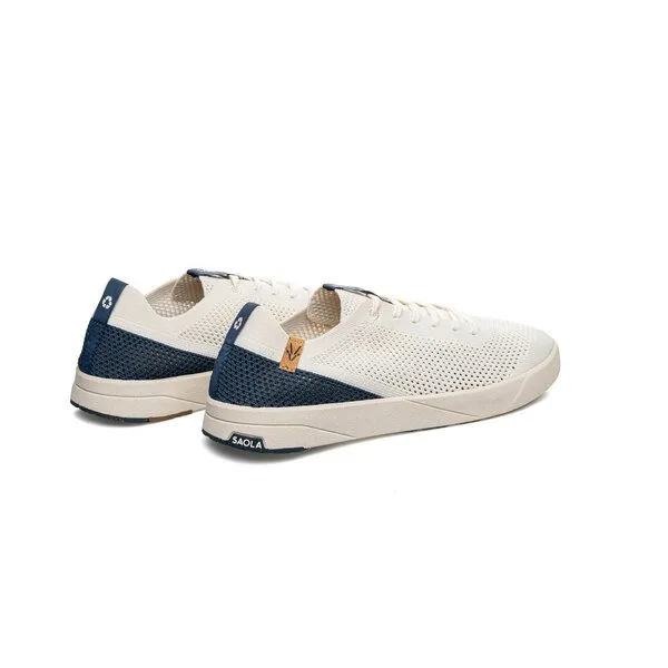 SAOLA SAOLA Vegane Sneakers - ultra leicht und komfortabel ohne keine Fersenverstärkung - Ezo M, White navy, – Produktbild 4 von 4