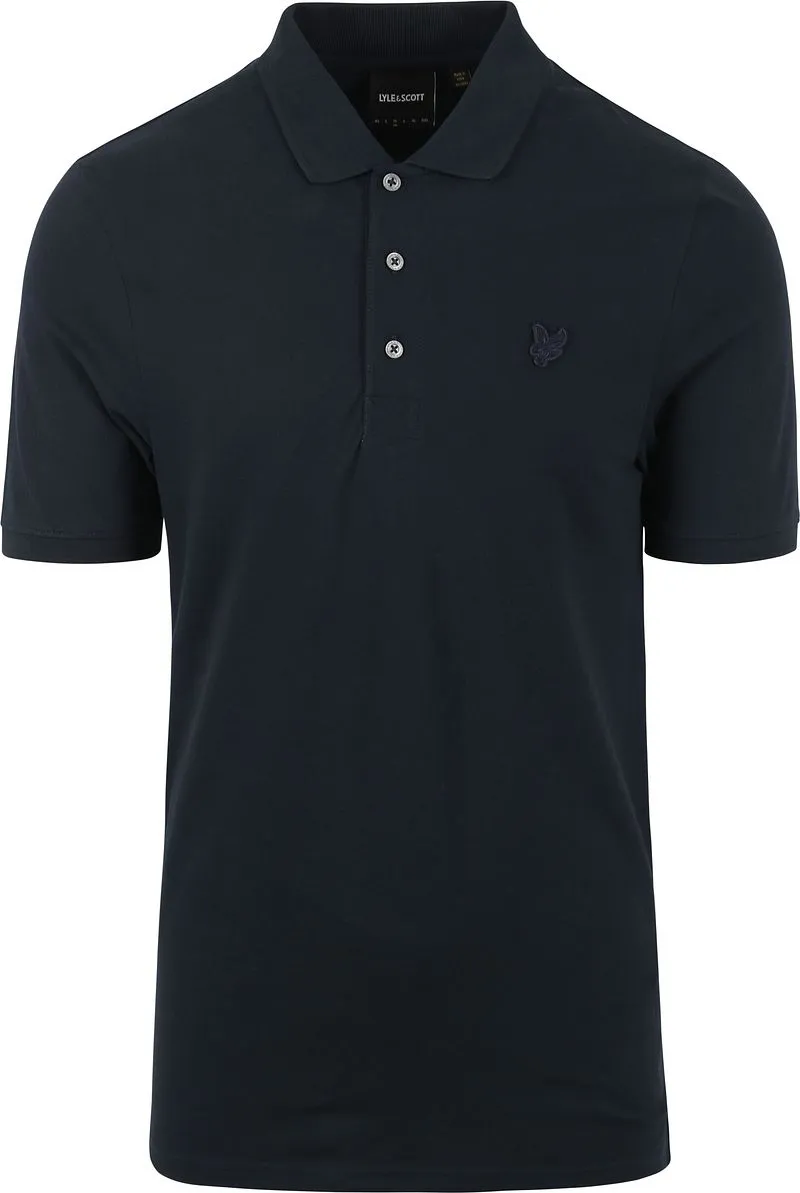 Lyle and Scott Lyle and Scott Tonal Eagle Poloshirt Navy - Größe L, Blau, – Produktbild 1 von 5