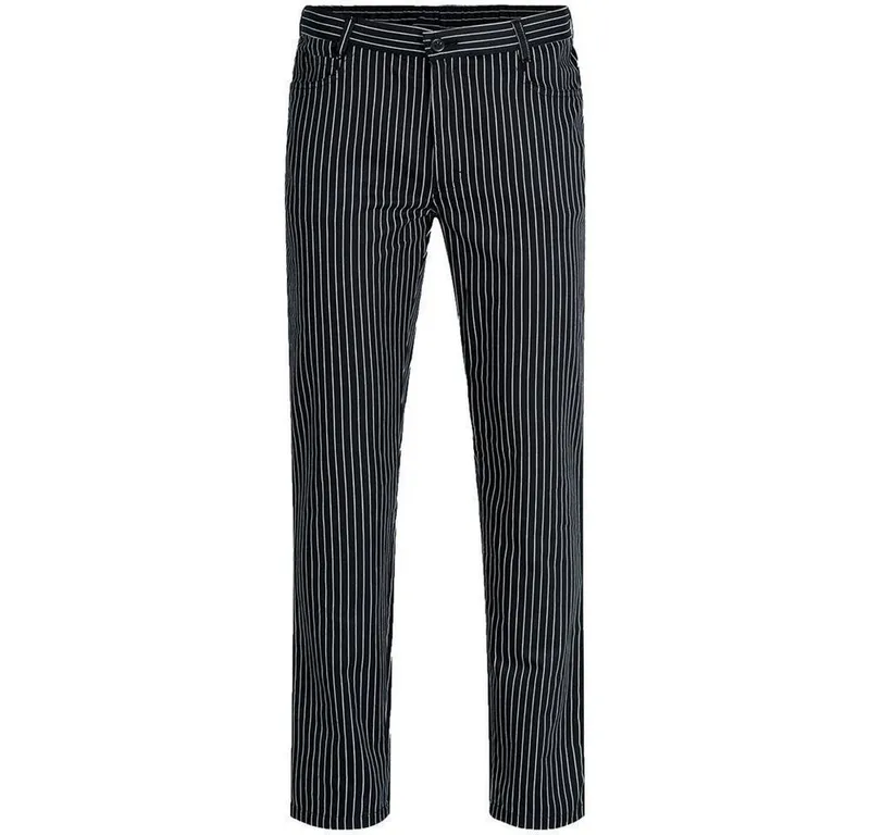 GREIFF GREIFF 5-Pocket-Hose Greiff GASTRO Cuisine Herren Kochhose 5-Pocket Regular gestreift, Schwarz|weiß, – Produktbild 2 von 3