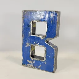 Moogoo Creative Africa Moogoo Creative Africa Buchstabe "B" aus recycelten Ölfässern | 22 oder 50 cm | verschiedene Farben | Upcycling | handgemacht & fair – Produktbild 1 von 1