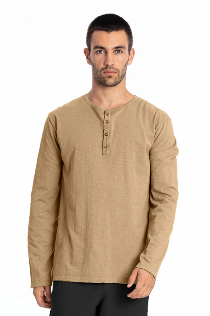 RAVENS VIEW IBIZA RAVENS VIEW IBIZA Herren vegan Tee Dylan Camel, Hellbraun, – Produktbild 1 von 1