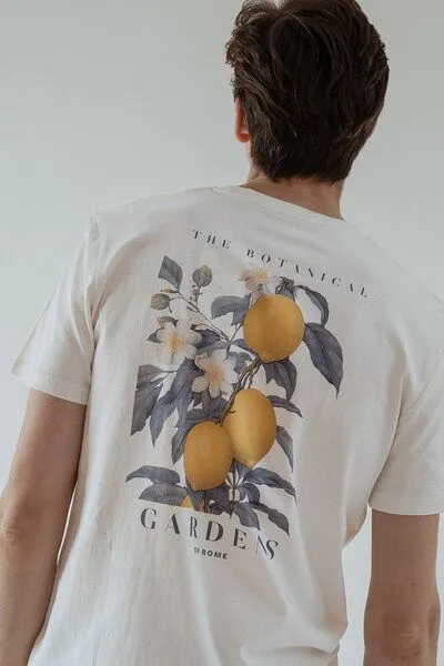 Kultgut Kultgut Artdesign - Shirt aus recycelter Biobaumwolle / Botanical Gardens, Natur, – Produktbild 4 von 4
