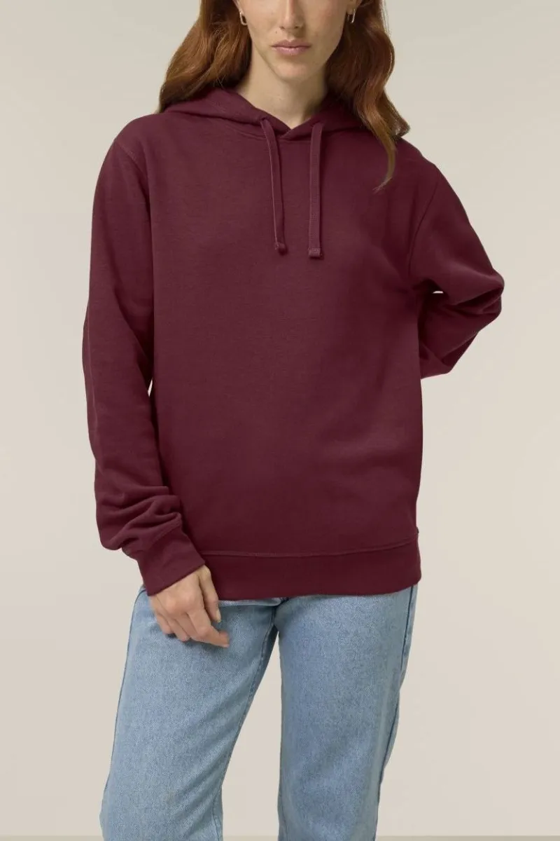 UNIPOLAR UNIPOLAR Herren vegan Hoodie Sound, Dunkelrot, – Produktbild 2 von 2