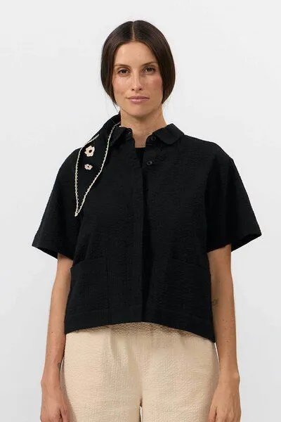 SUITE13LAB Suite13lab Kurzarmhemd EDER, Schwarz, – Produktbild 1 von 4