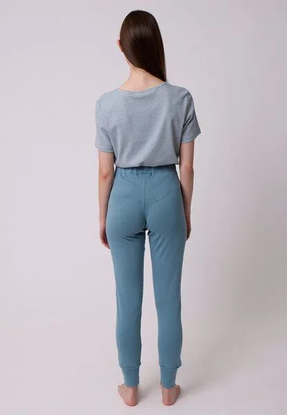 LANA Organic LANA Organic Pyjamahose, Modell Iris, Citadel, – Produktbild 4 von 4