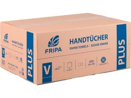 Fripa Fripa 5000 Papierhandtücher 25 x 23 cm, 1-lagig, natur, V-Falz – Produktbild 1 von 1