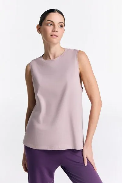 True North True North Damen Top aus Bio-Baumwolle & Tencel Modal T1211, Rosenrauch, – Produktbild 1 von 3