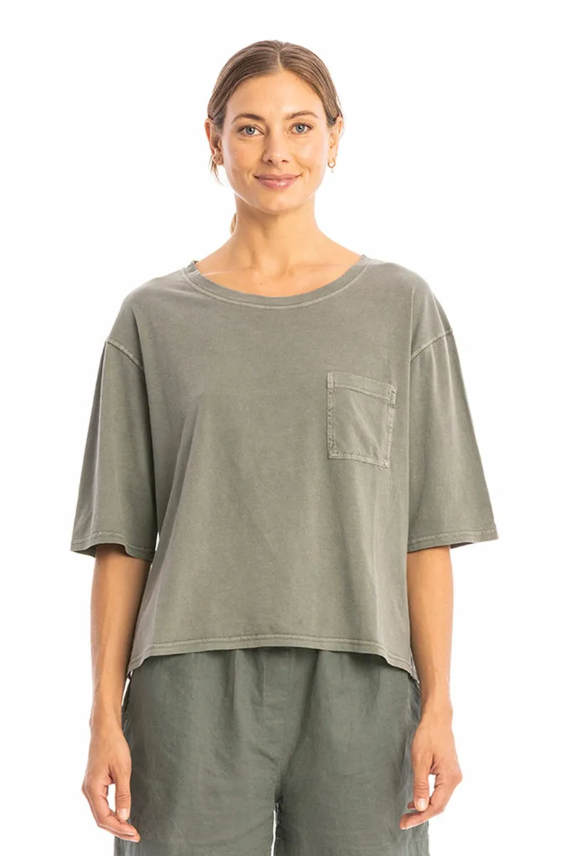 RAVENS VIEW IBIZA RAVENS VIEW IBIZA Damen vegan Top Riviera Dust Olive, Olivgrün, – Produktbild 1 von 2