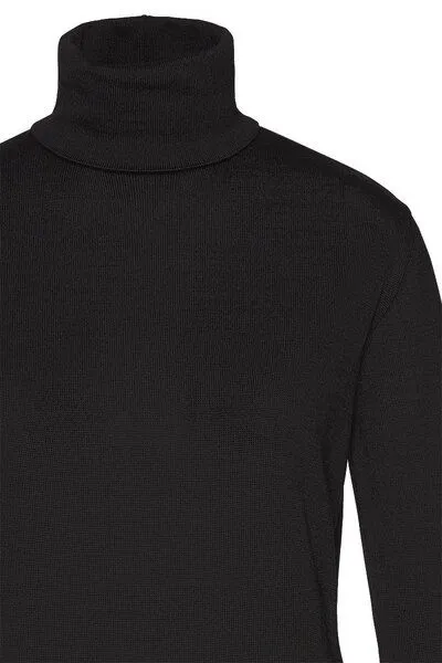 Wunderwerk Wunderwerk Damen Rollkragenpullover aus Schurwolle "Core rollneck merino", Schwarz, – Produktbild 2 von 4