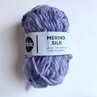 PANAPUFA PANAPUFA Merino-Seidengarn Wolle, Miro silber blau, – Produktbild 1 von 1