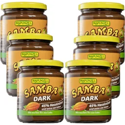 RAPUNZEL Samba Dark zartbitter Nuss-Nougat-Creme bio (6x250g) – Produktbild 1 von 1