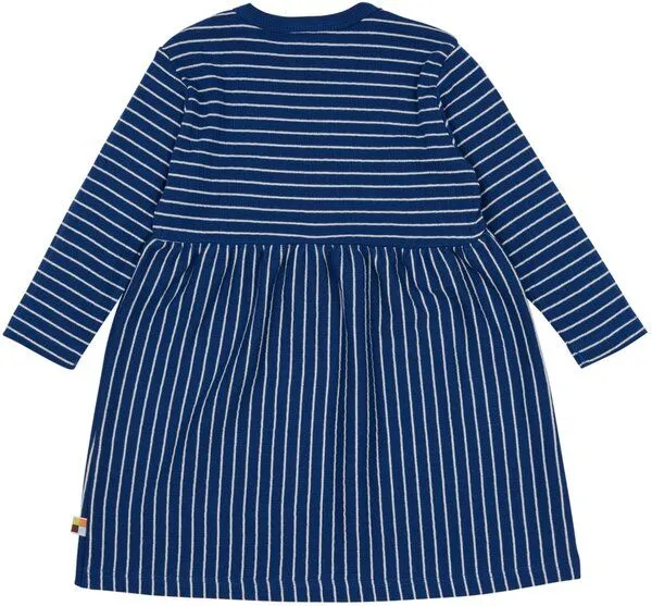 loud + proud loud + proud Baby & Kinder Kleid Derby Rib, GOTS-zertifiziert, Ultramarine(blau), – Produktbild 1 von 1