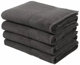 OTTO home Duschtücher Juna, als Set und Serie erhältlich, 4 Duschtücher, 70x140cm, Walkfrottee (4-St), Handtuch Set, 100% Baumwolle, mit Bordüre, Uni-Farben, weich – Produktbild 1 von 1